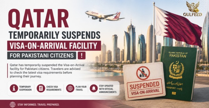 Qatar temporarily suspends visa on arrival facility for Pakistani citizens